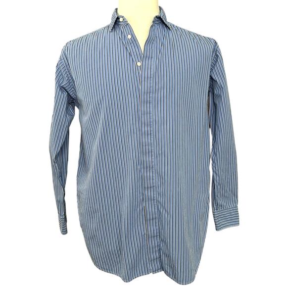 Vtg Polo Ralph Lauren Striped Button Down SIZE 6 French Front Preppy Academia - Picture 1 of 12